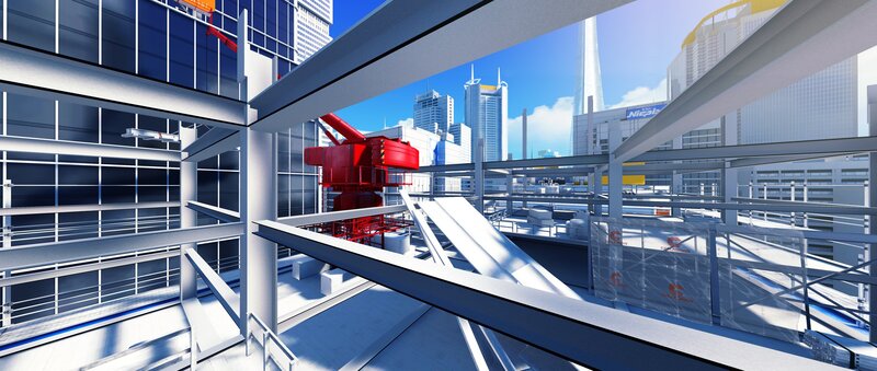 futuristic construction site