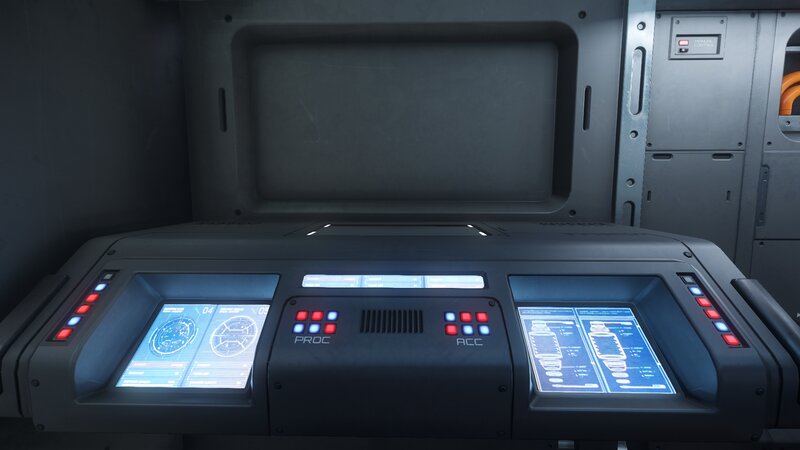 Futuristic Control Panel — Gray