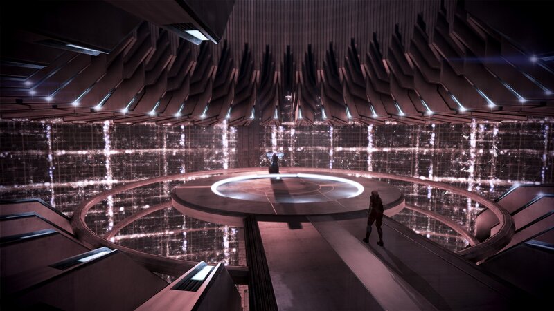 futuristic control room