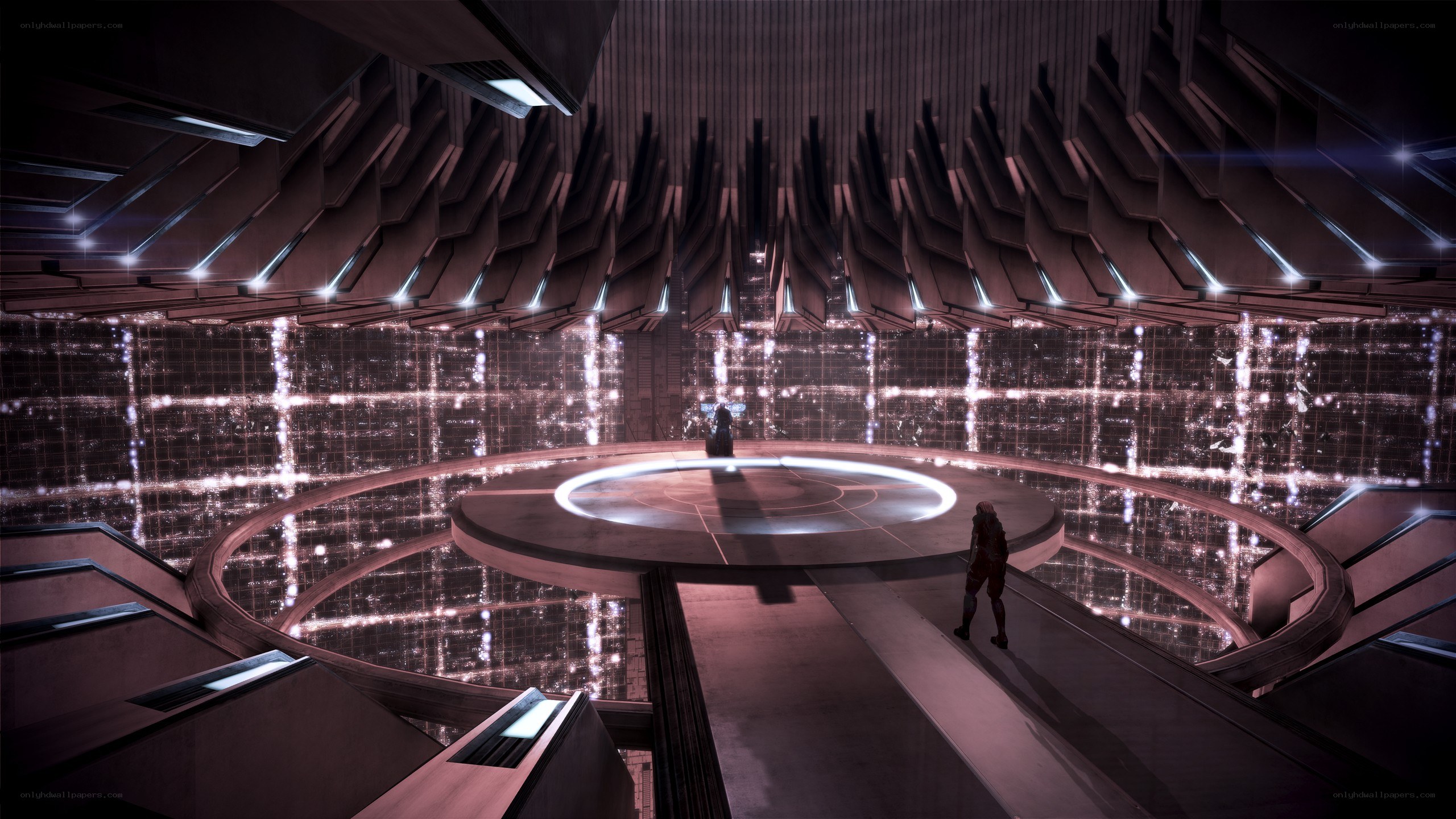 futuristic control room