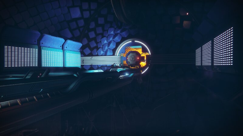 Futuristic Control Room — Blue, Dark, 3d Render