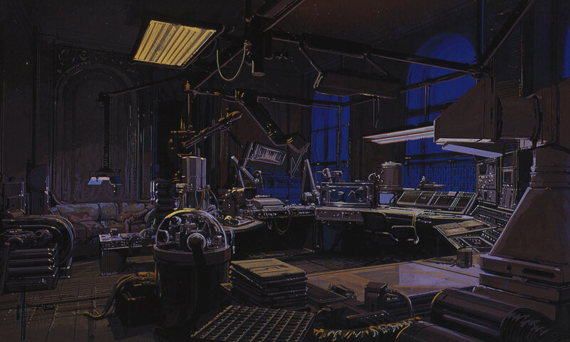 Futuristic Control Room — Blue, Dramatic