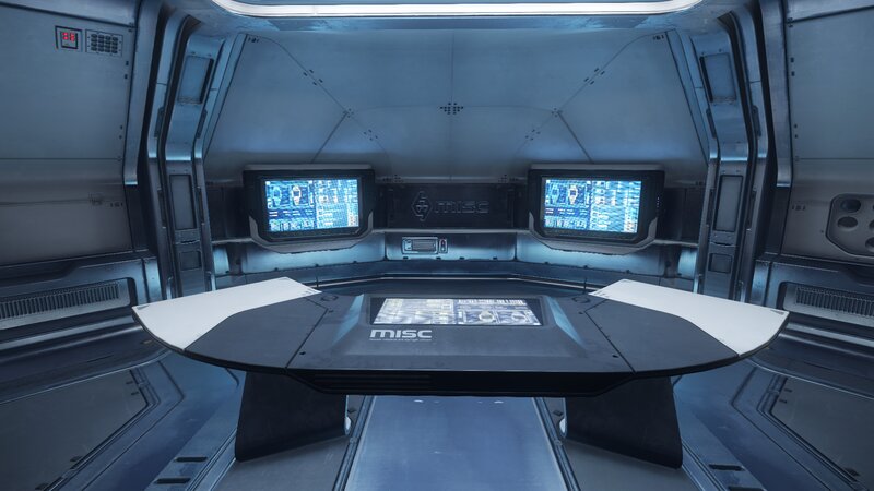Futuristic Control Room — Blue, Technological