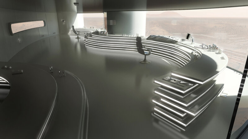 Futuristic Control Room — Gray