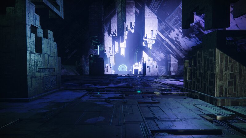 Futuristic Corridor — Blue, Dark, 3d Render
