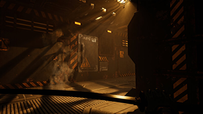 Futuristic Corridor — Brown