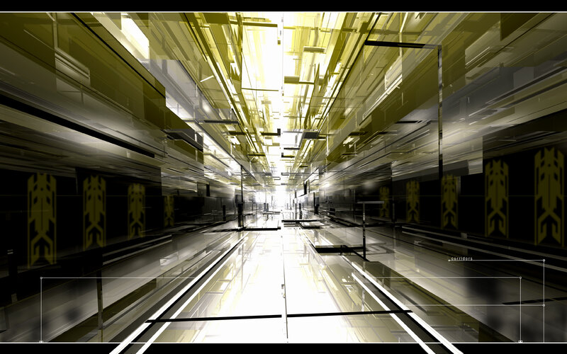 futuristic corridor concept