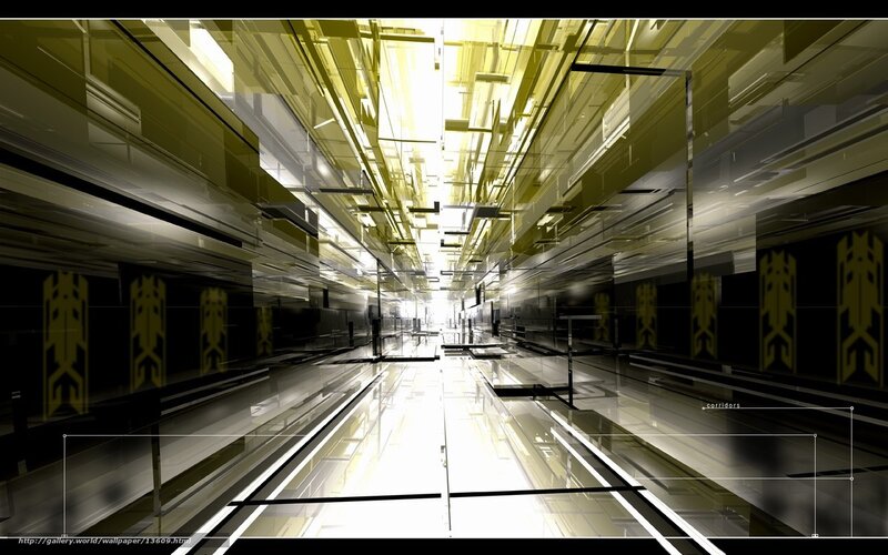futuristic corridor design