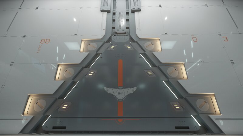 Futuristic Corridor Floor