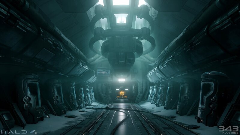 Futuristic Corridor — Gray, Dark, Mysterious, 3d Render