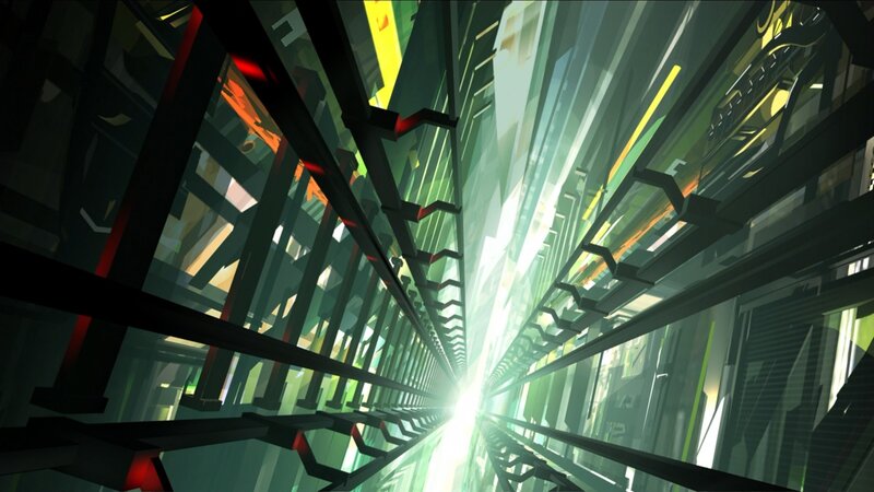 Futuristic Corridor — Green