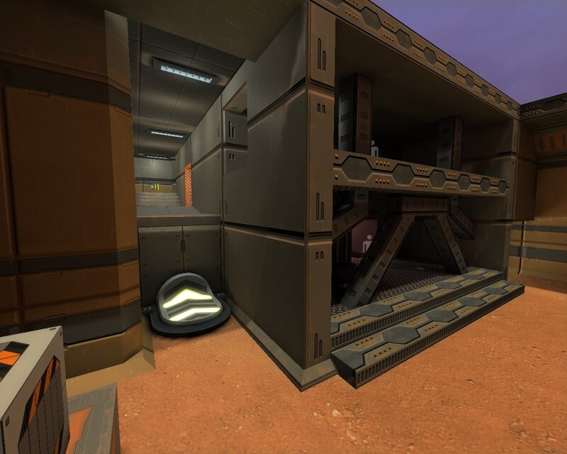 Futuristic Corridor Interior — Brown