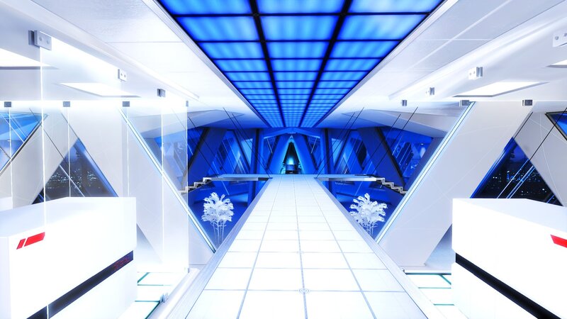 Futuristic Corridor — White, Sterile