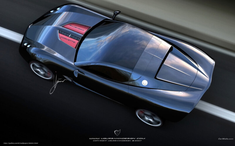 futuristic corvette concept car