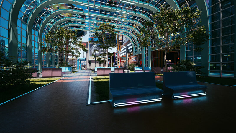 Futuristic Covered Walkway
