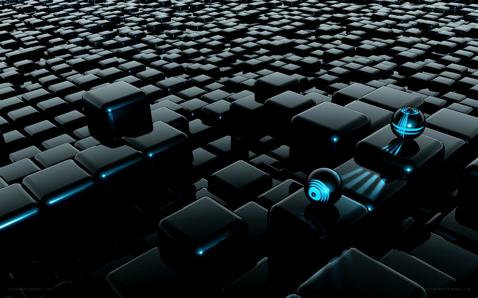 futuristic cube grid