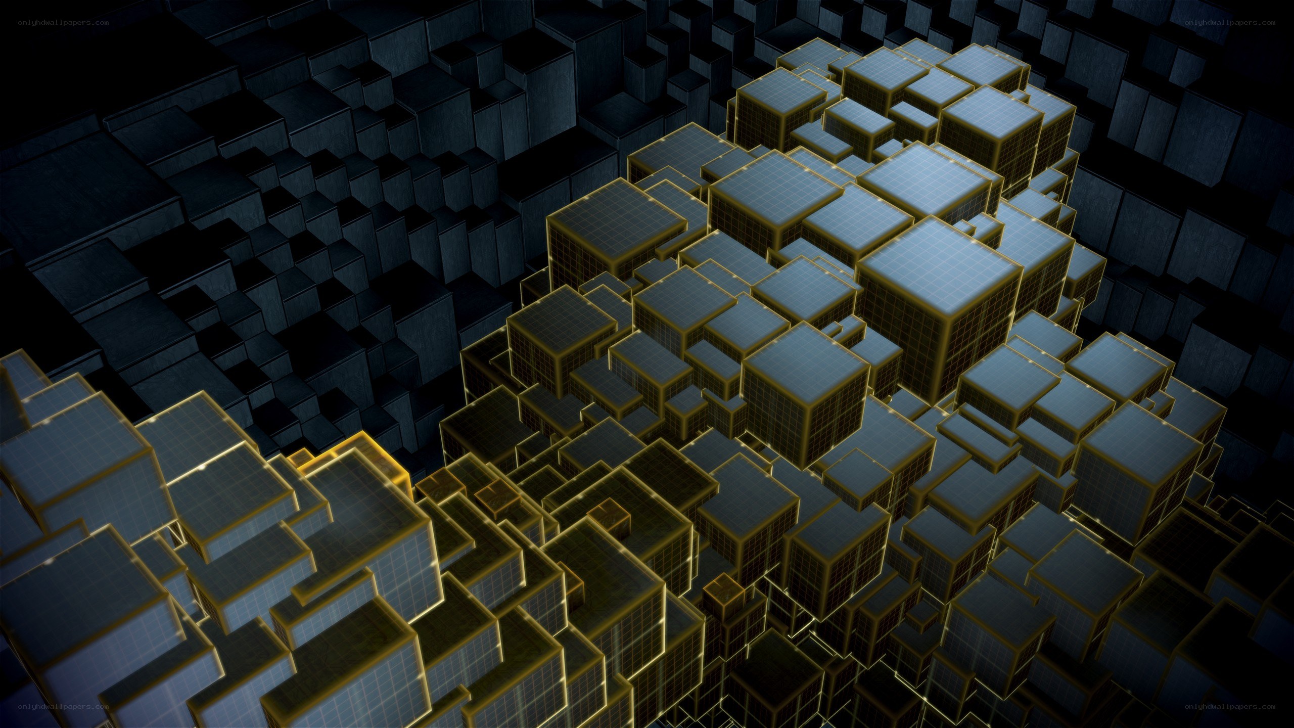 futuristic cube structure