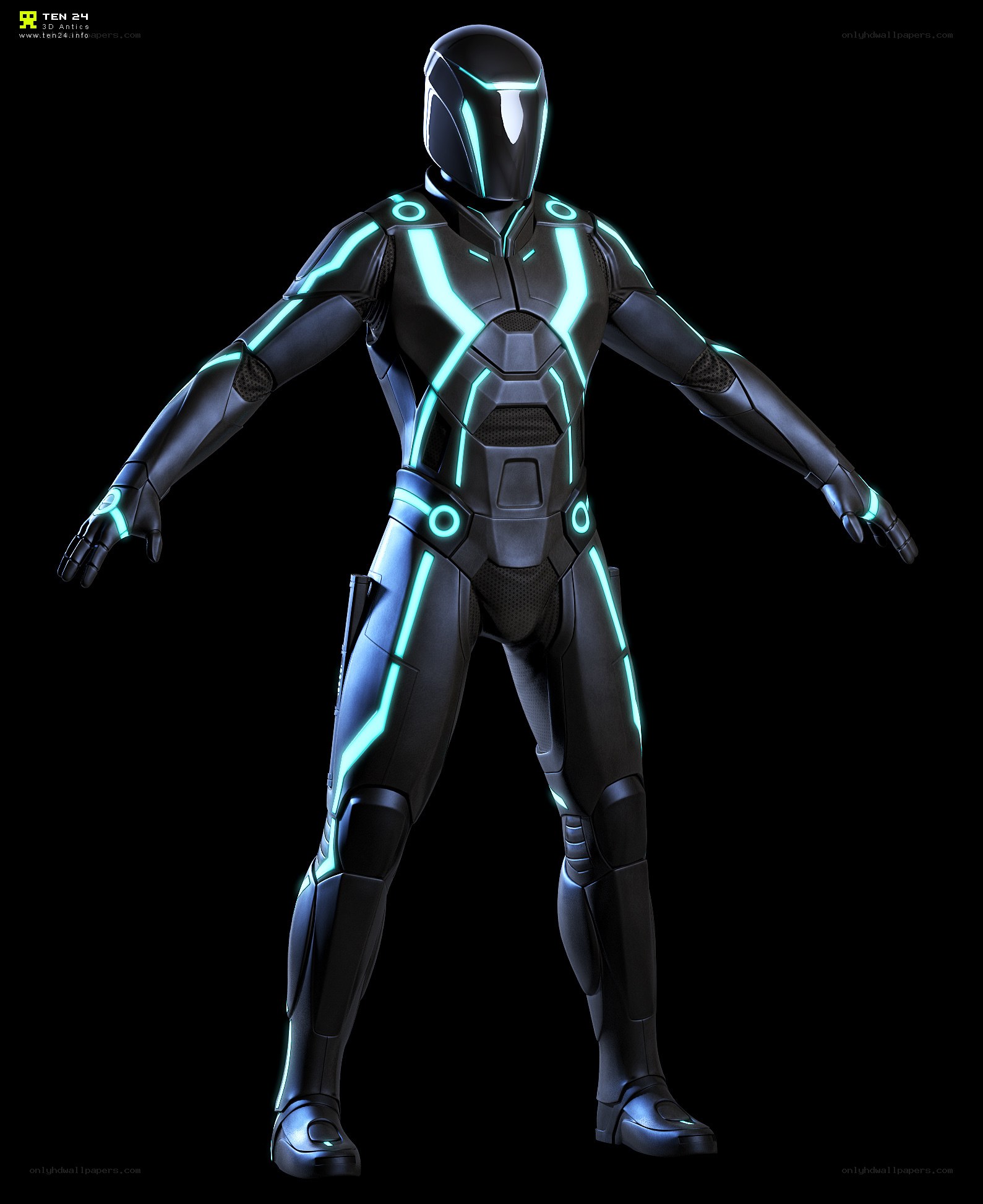 futuristic cybernetic suit