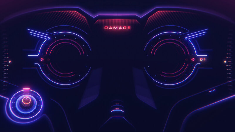 Futuristic Dashboard Display