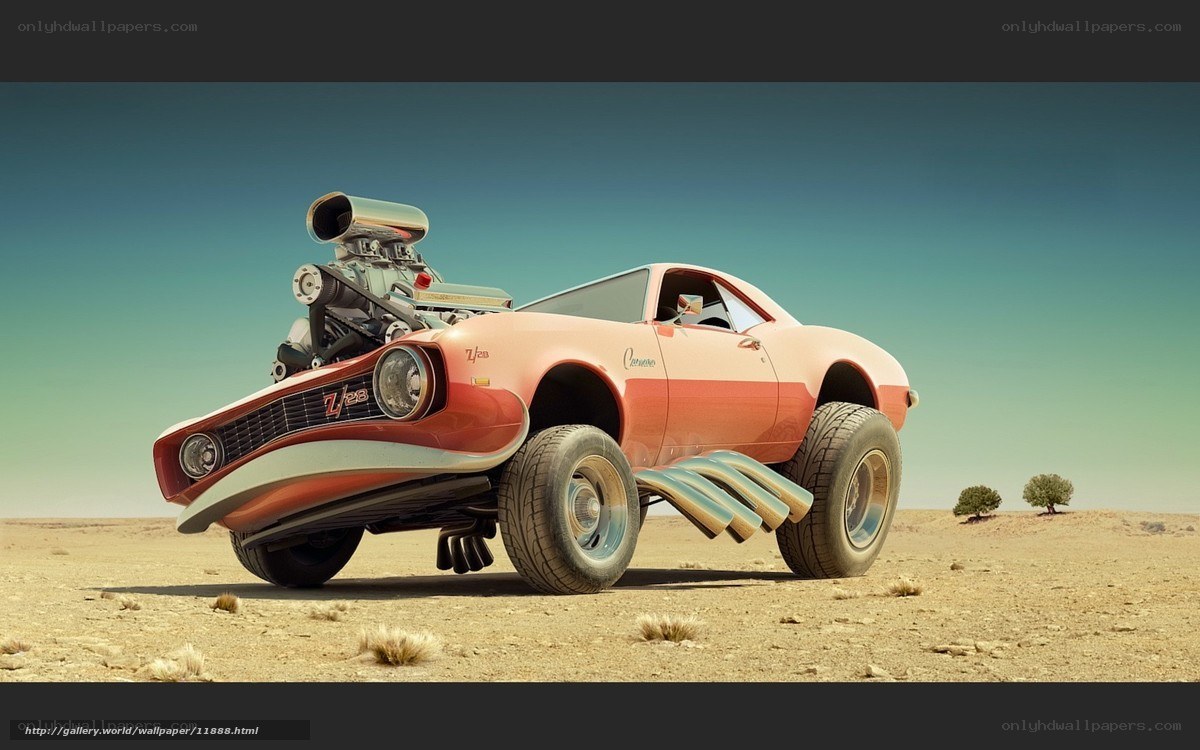 futuristic desert car