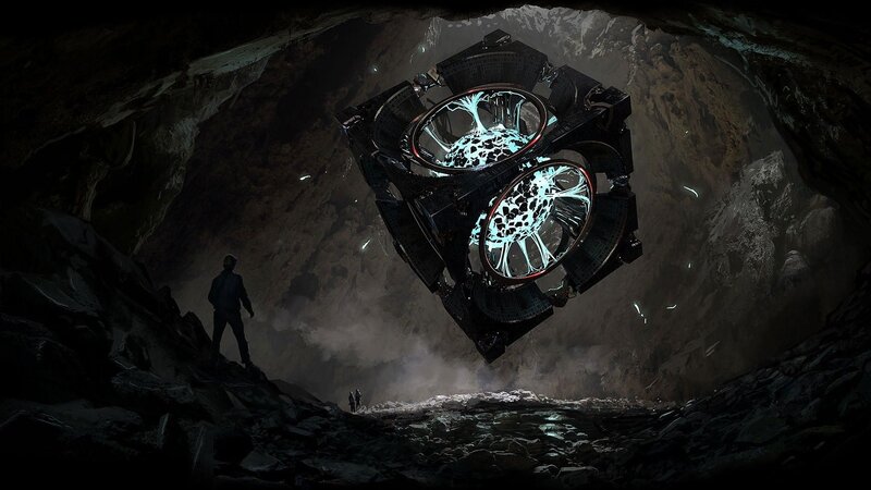 Futuristic Device in Cave — Black