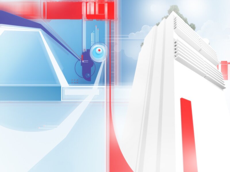 futuristic digital architecture