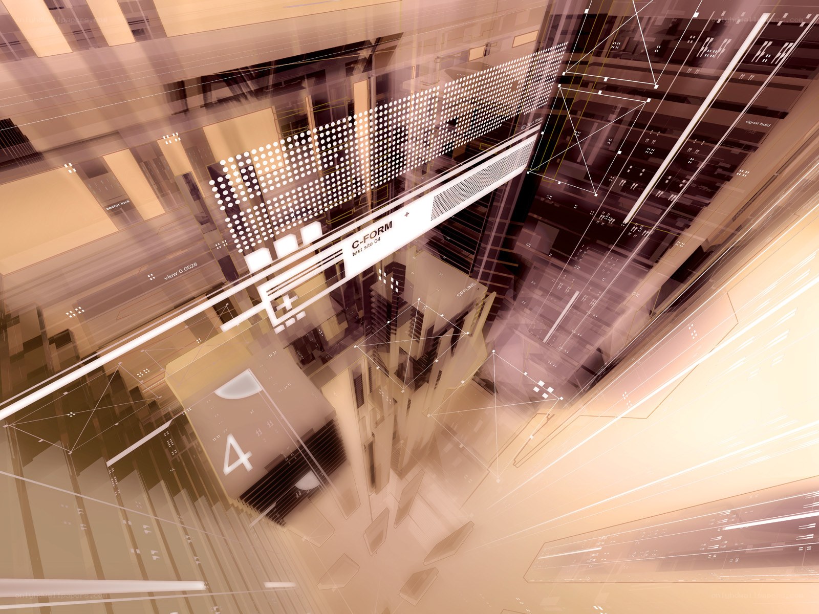 futuristic digital architecture