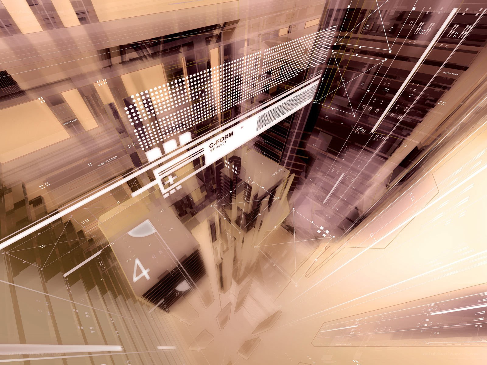 futuristic digital architecture
