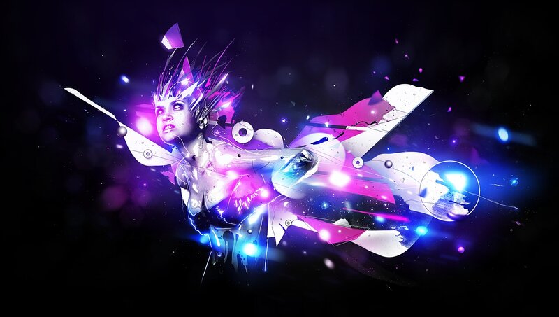 futuristic digital art
