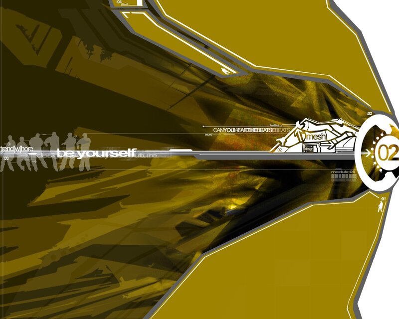 futuristic digital art with text