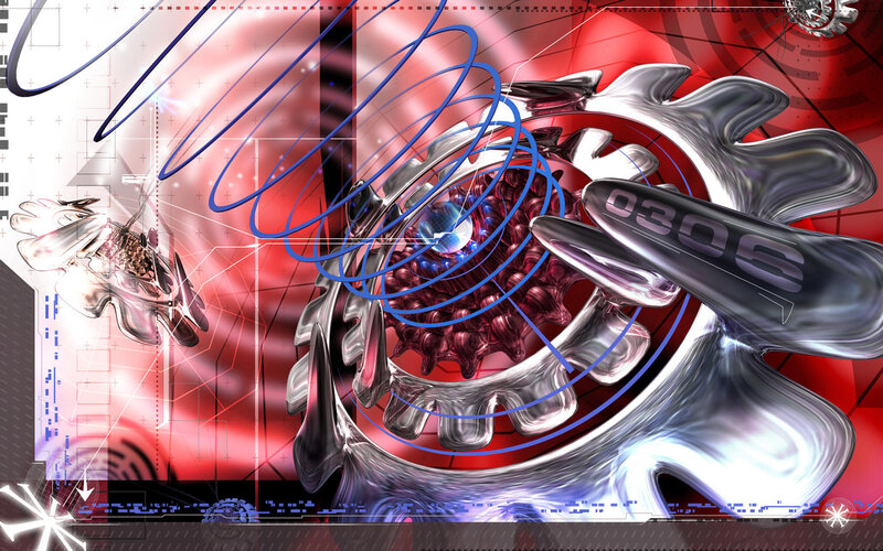 futuristic digital artwork
