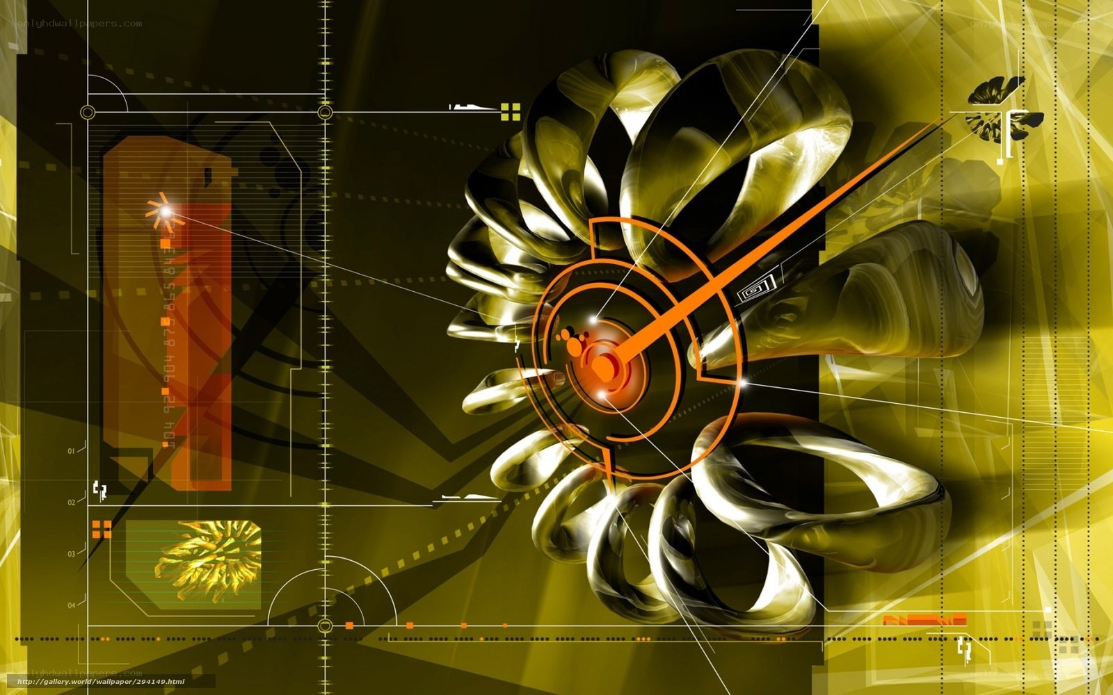 futuristic digital clock design