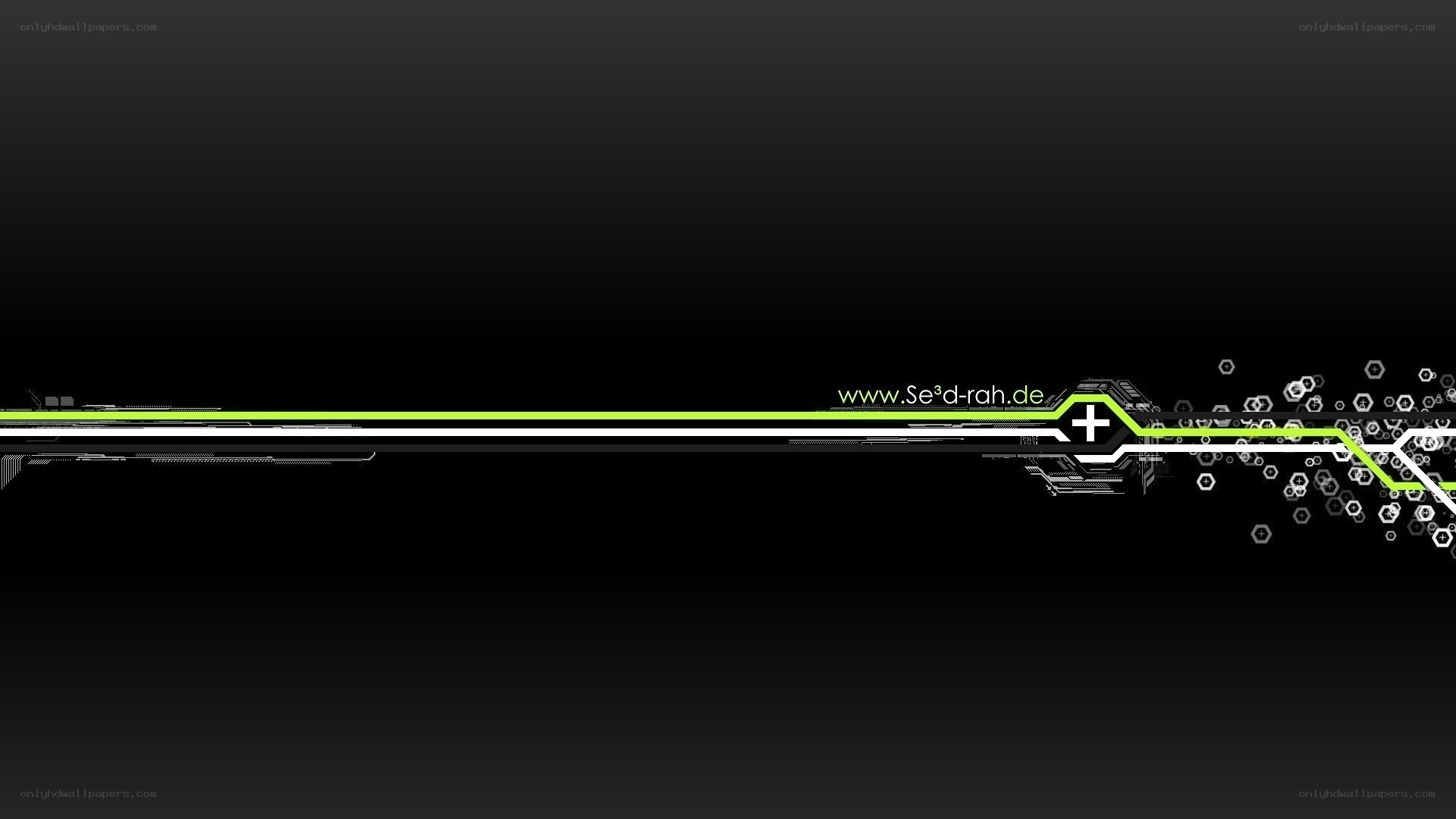 futuristic digital design with website text