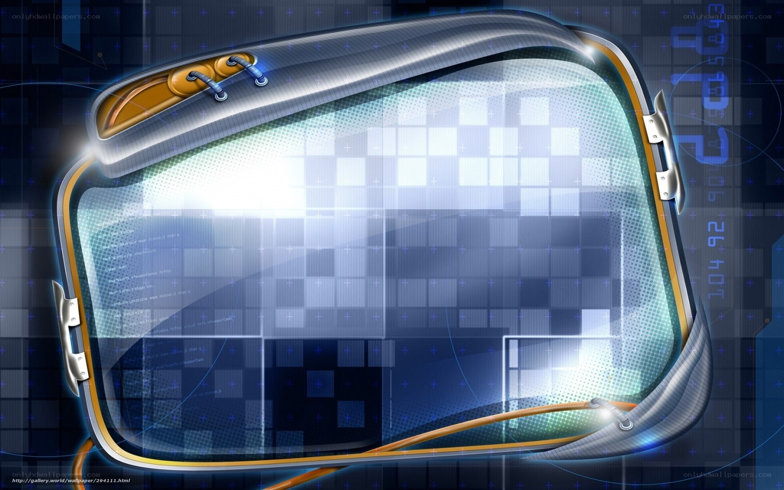 futuristic digital display