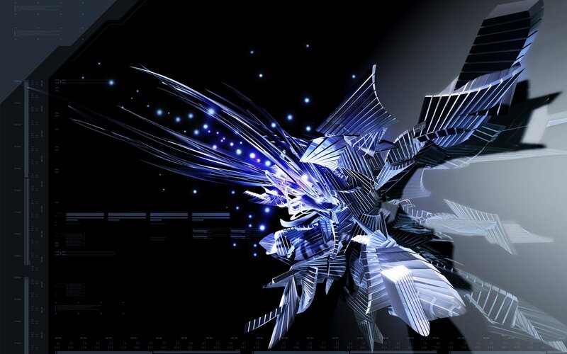 futuristic digital dragon