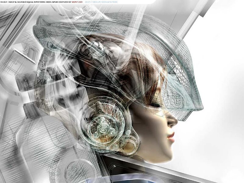 futuristic digital experiment