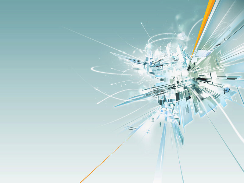 futuristic digital explosion