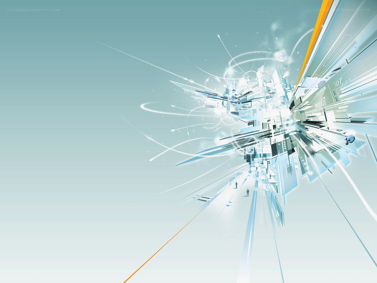 futuristic digital explosion