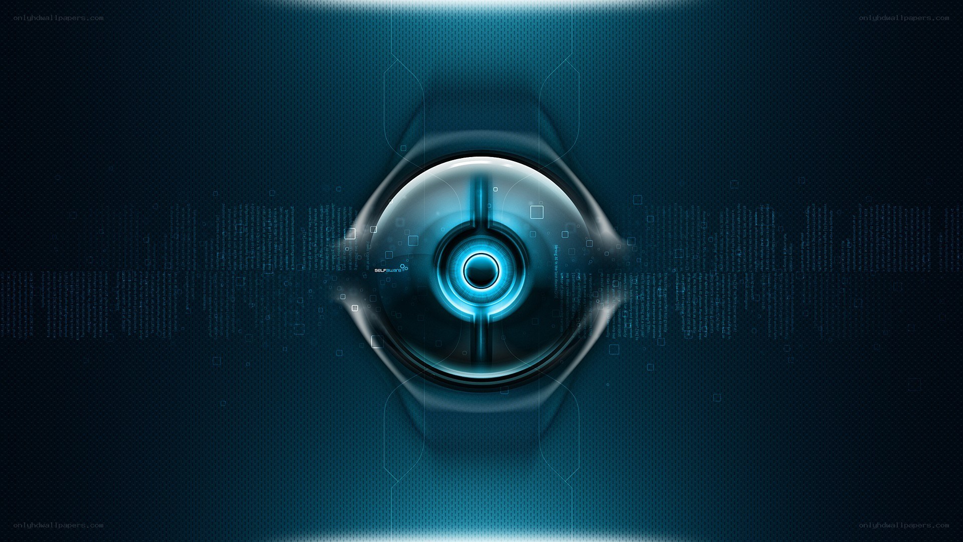 futuristic digital eye design