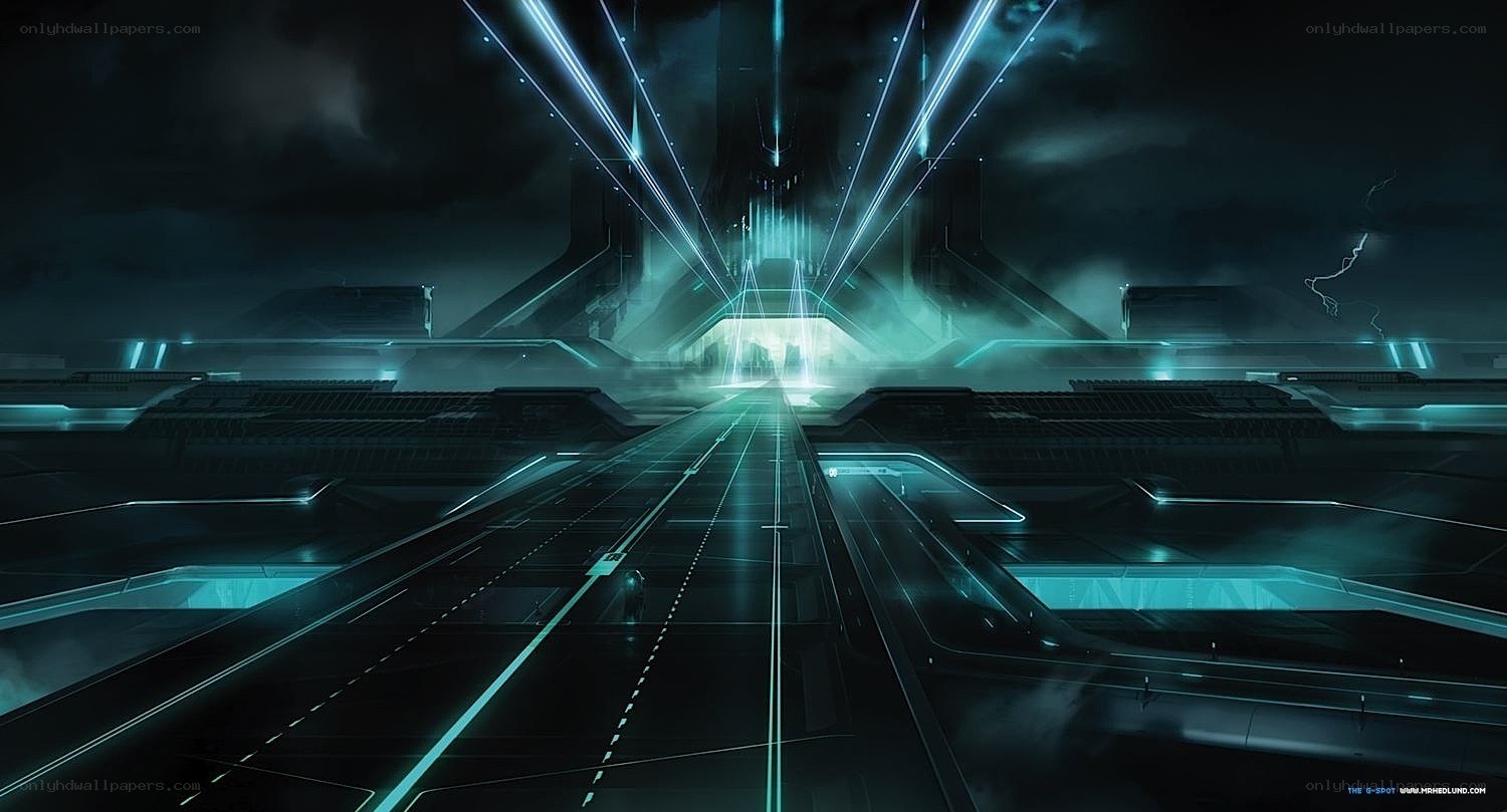 futuristic digital highway