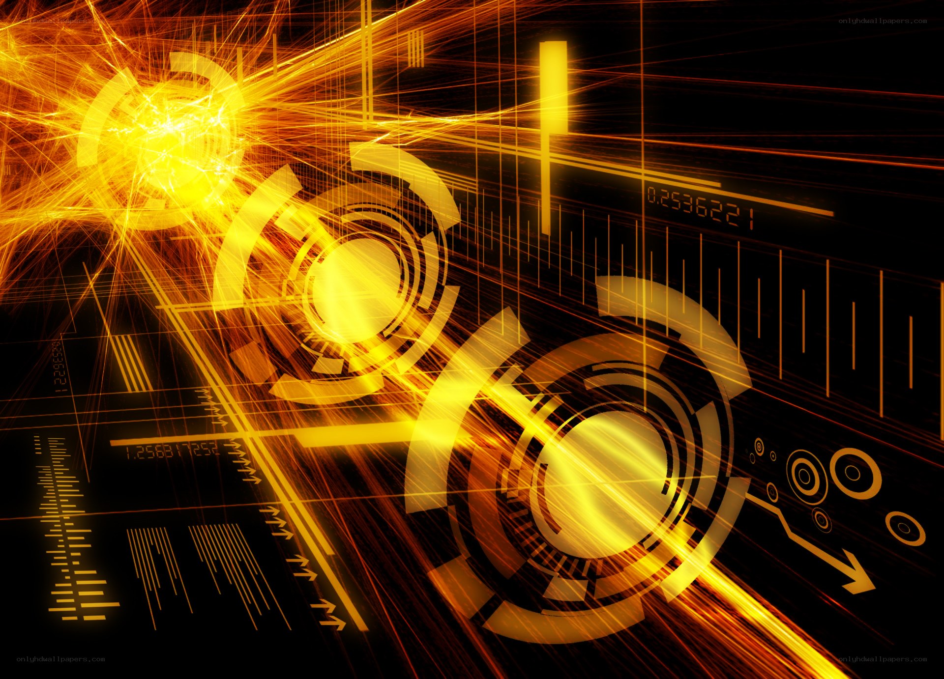 futuristic digital interface
