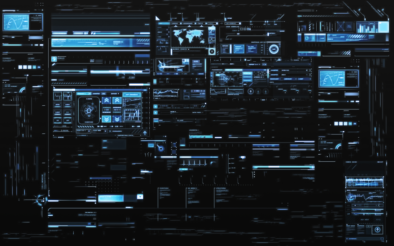 futuristic digital interface