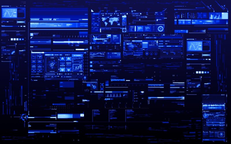 futuristic digital interface