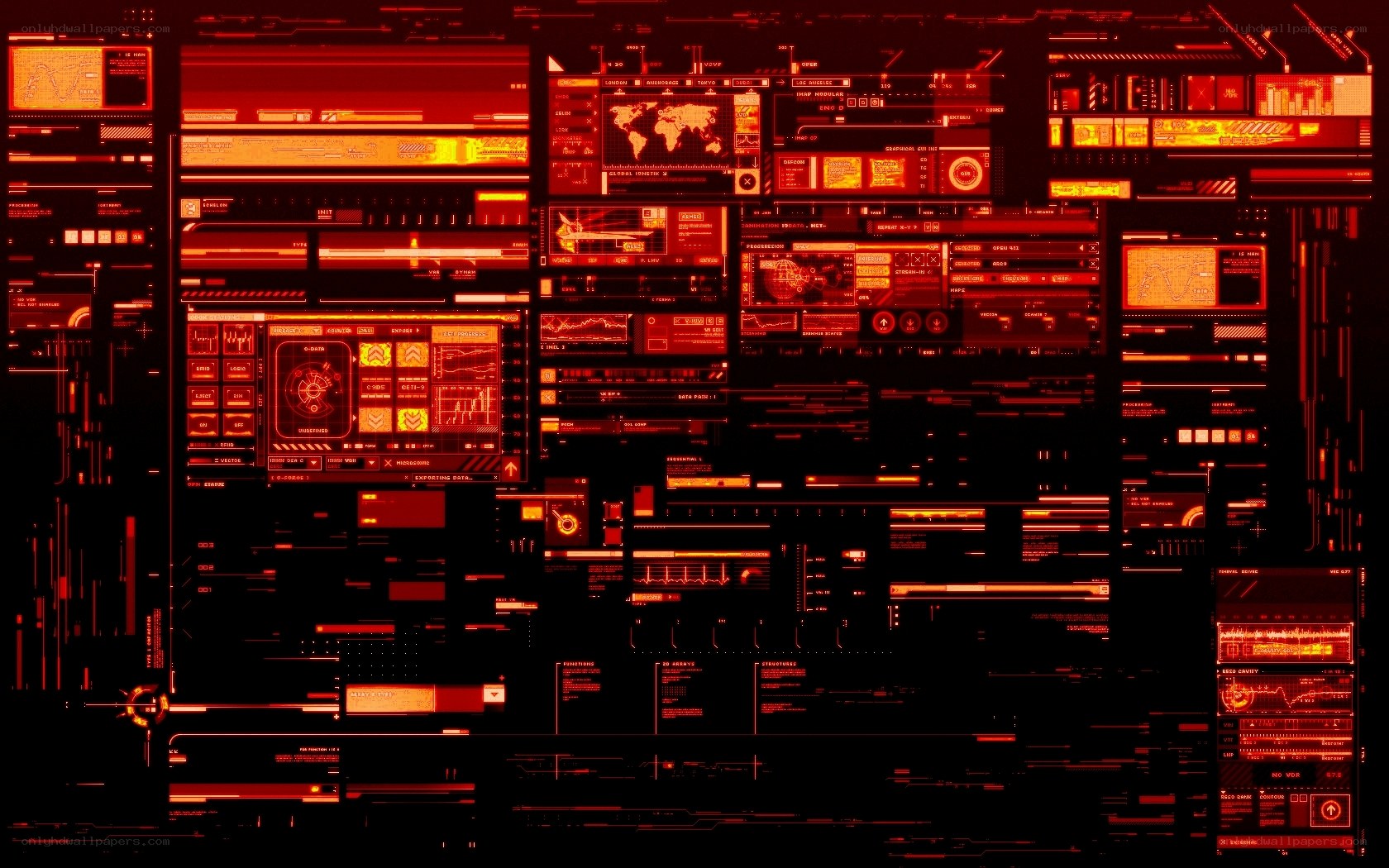 futuristic digital interface