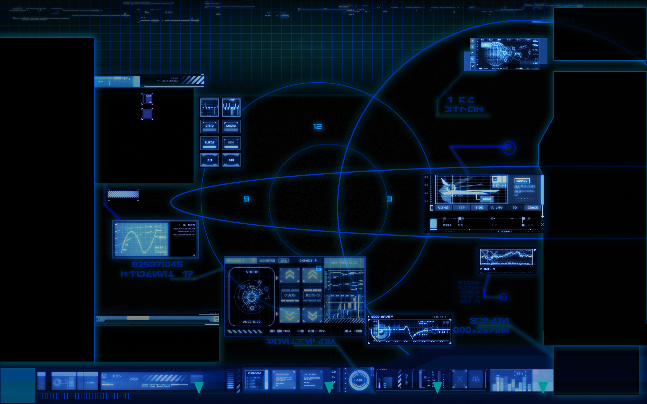 futuristic digital interface