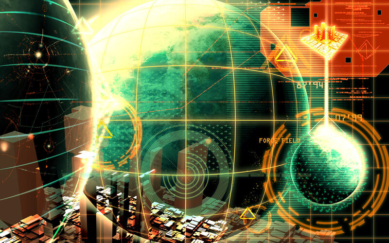 futuristic digital interface