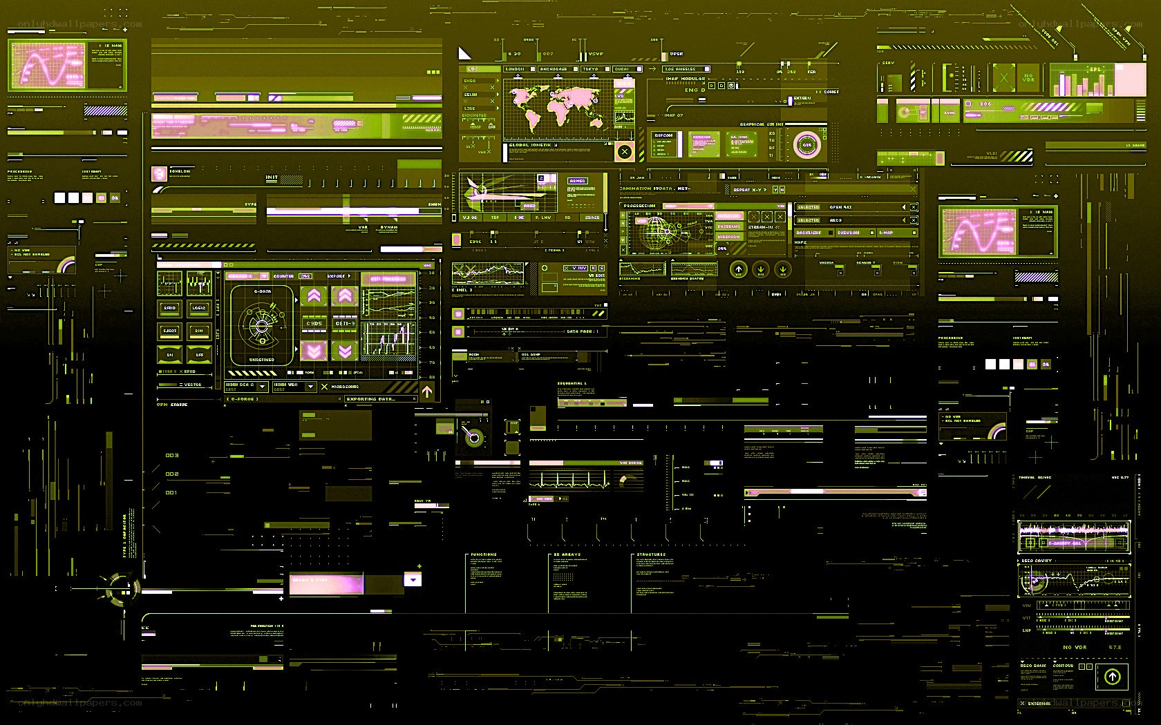 futuristic digital interface