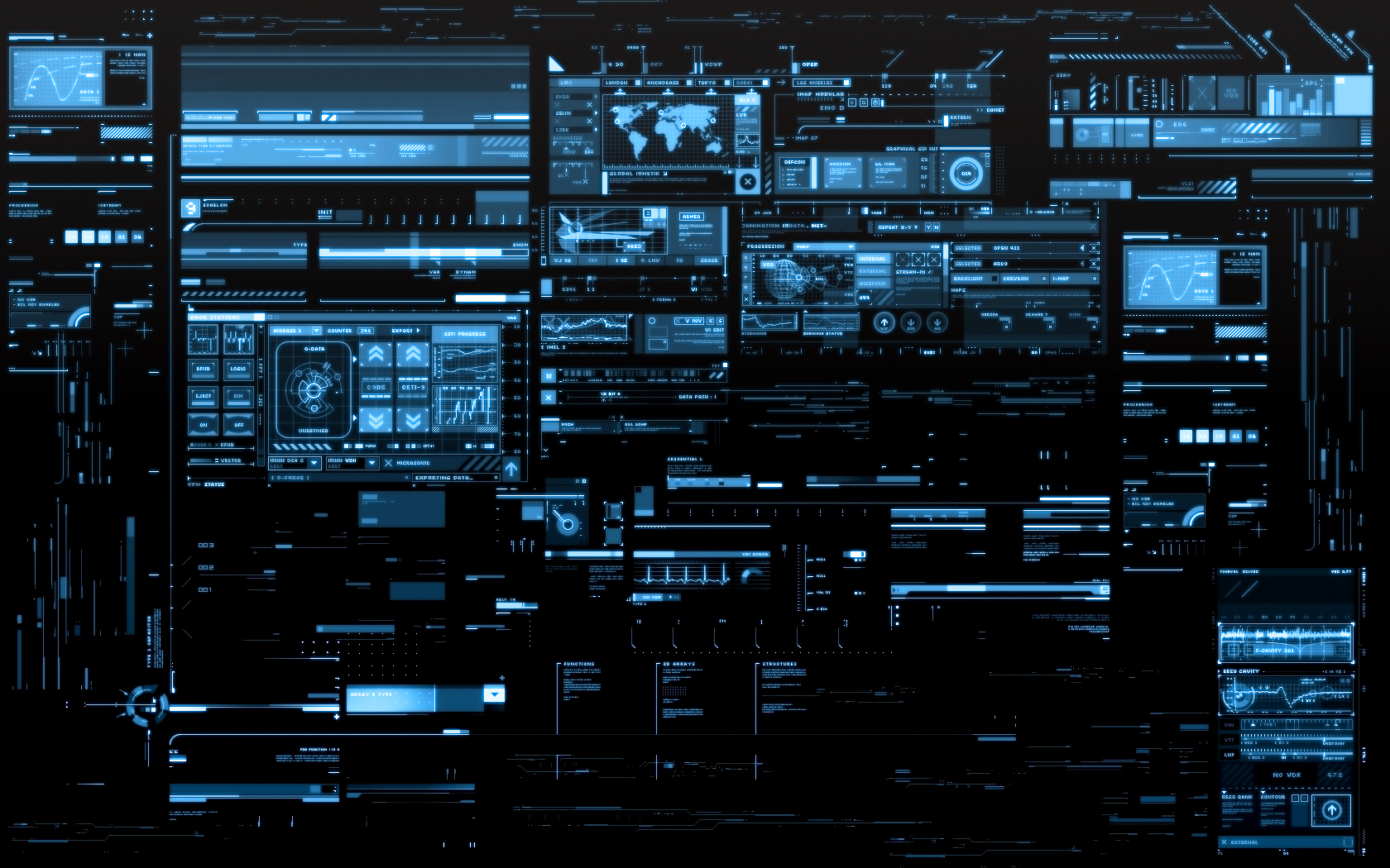 futuristic digital interface
