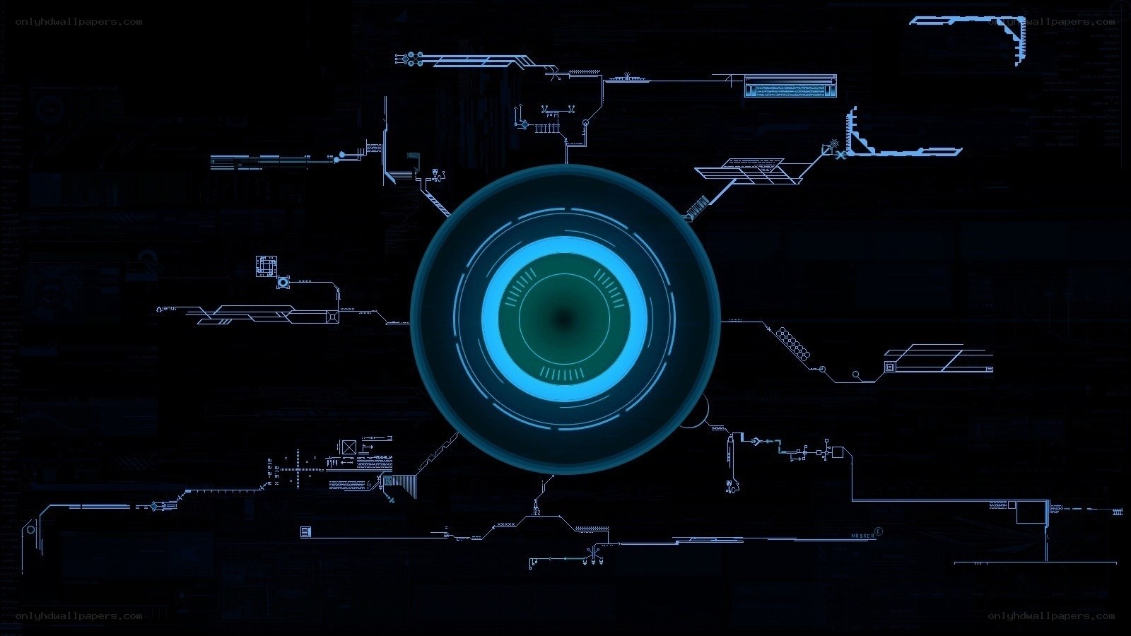 futuristic digital interface