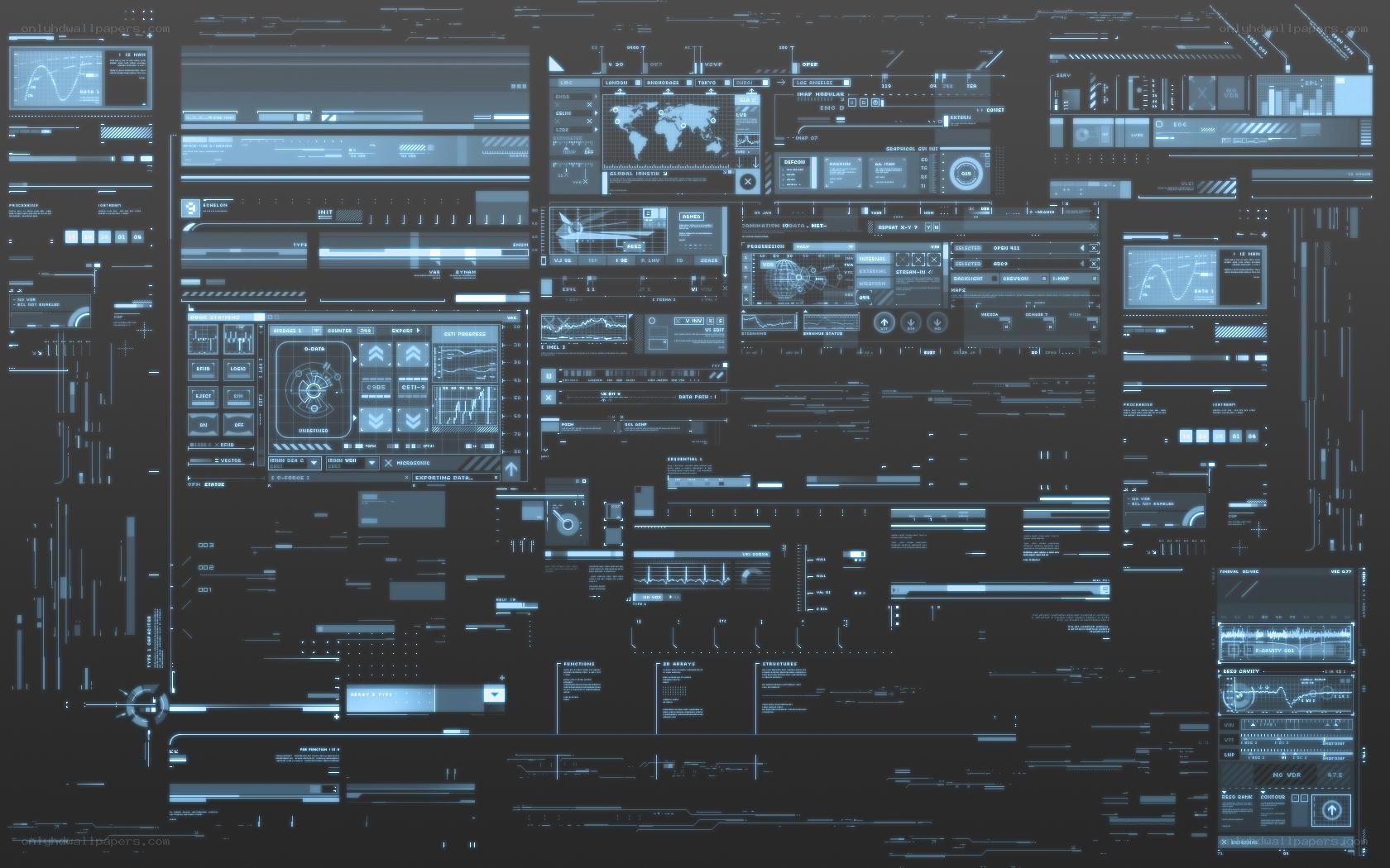 futuristic digital interface
